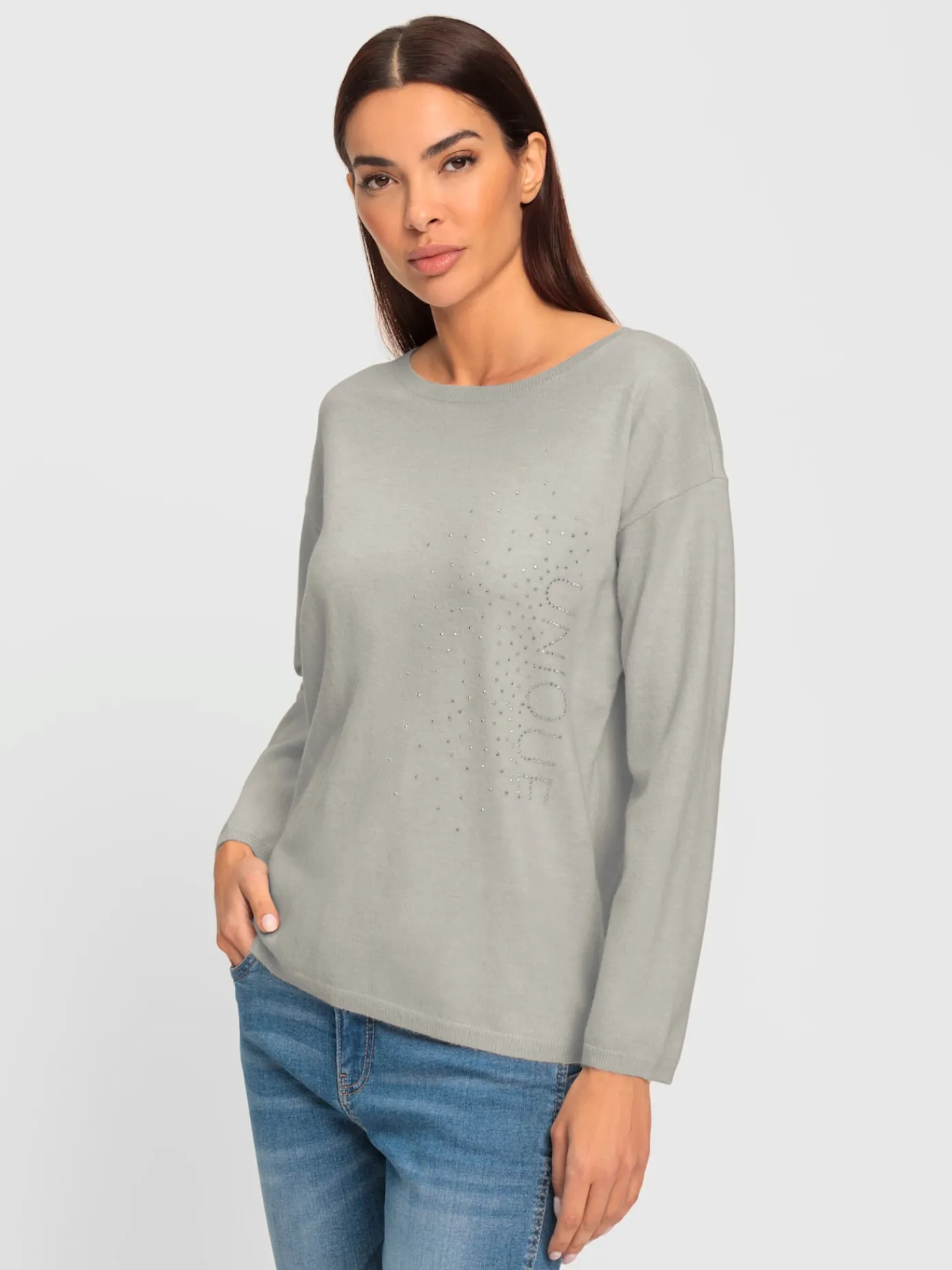 Rick Cardona Pulls<Pull encolure ronde petites pierres fantaisie tendance