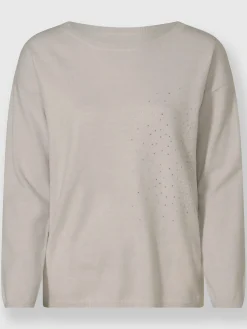 Rick Cardona Pulls<Pull encolure ronde petites pierres fantaisie tendance