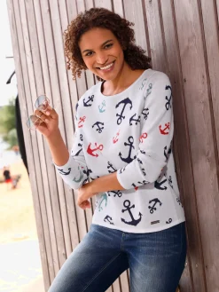 Collection L Pulls<Pull encolure ronde pur coton