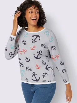 Collection L Pulls<Pull encolure ronde pur coton