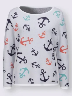 Collection L Pulls<Pull encolure ronde pur coton