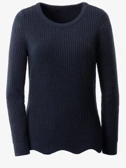 Pulls<Pull femme effet côtelé