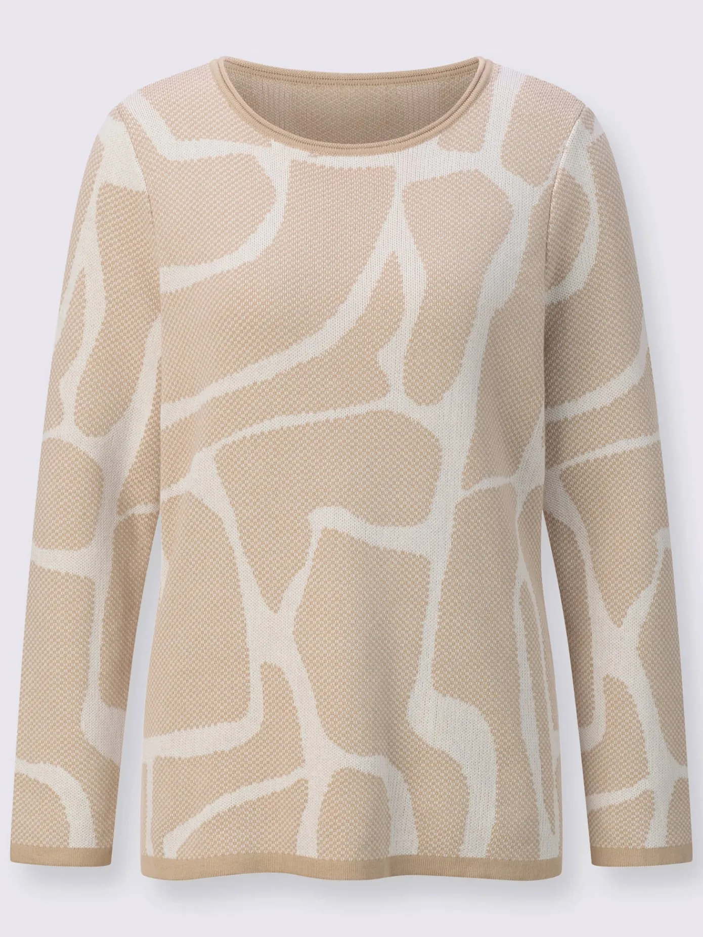 Creation L Pulls<Pull jacquard 100% coton pima