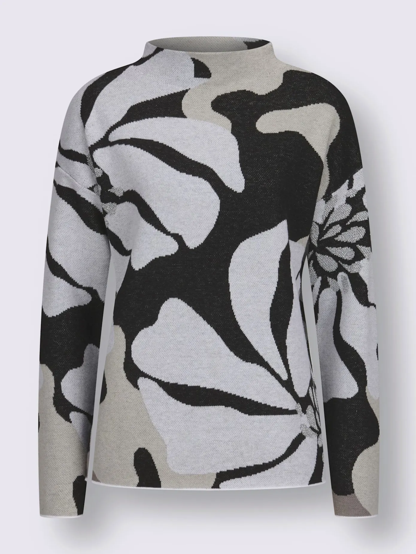 Creation L Pulls<Pull jacquard 48% laine vierge