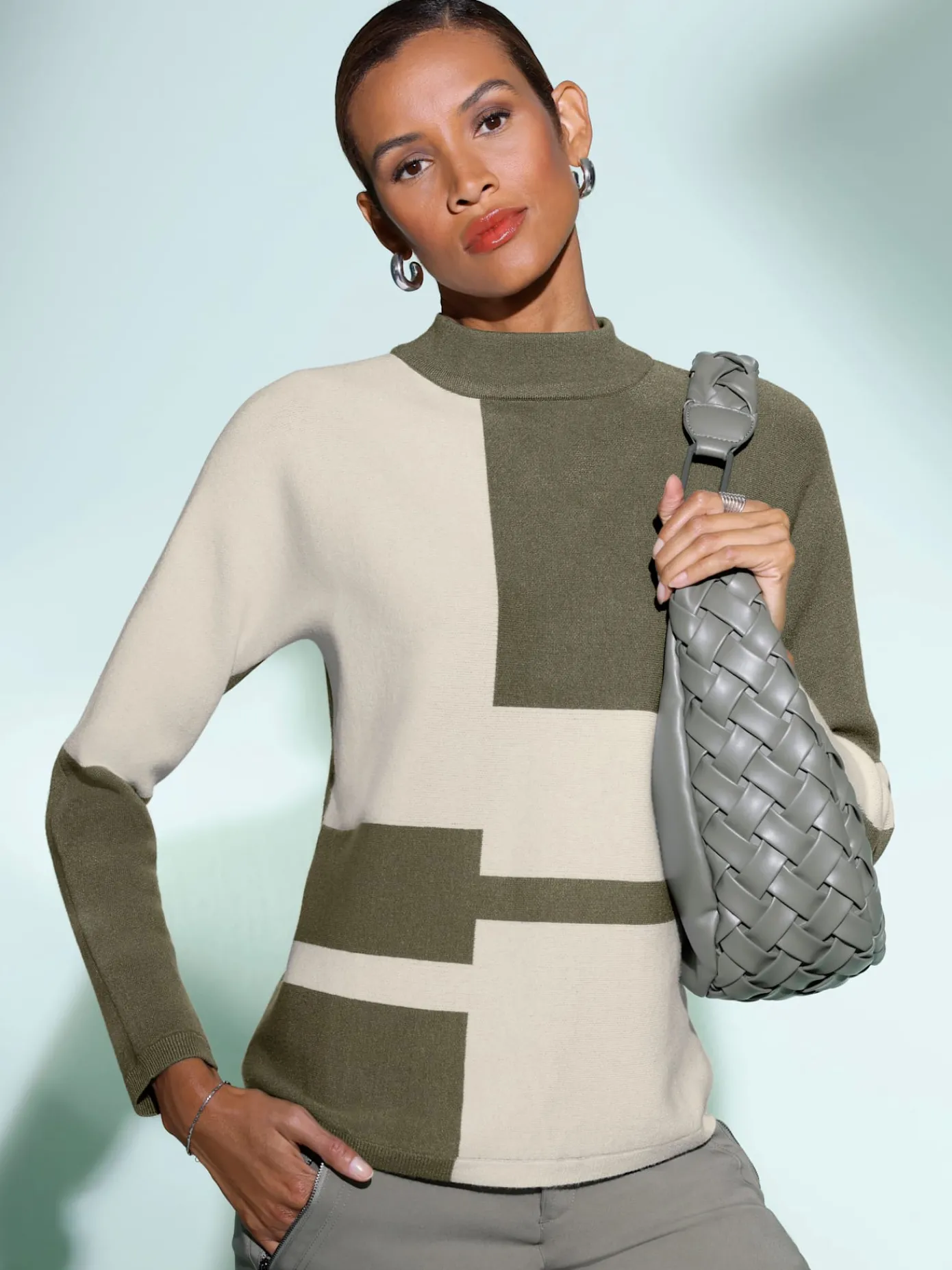 Creation L Pulls<Pull jacquard 50% viscose