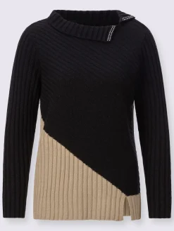 Creation L Pulls<Pull jacquard matière de qualité supérieure avec laine vierge