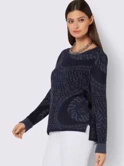 Creation L Pulls<Pull jacquard mélange de viscose doux