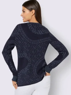 Creation L Pulls<Pull jacquard mélange de viscose doux