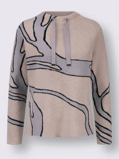 Creation L Pulls<Pull jacquard mélange de viscose doux