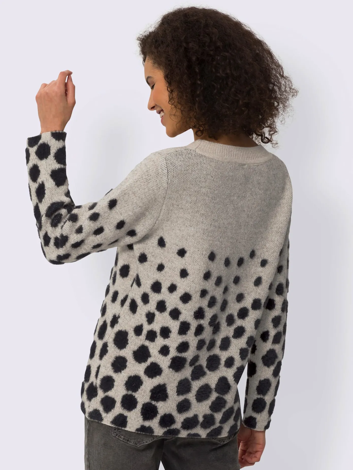 Linea Tesini Pulls<Pull jacquard motif à pois tendance