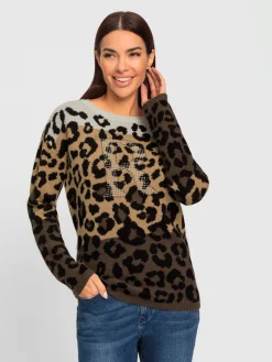 Rick Cardona Pulls<Pull jacquard motif animal tendance