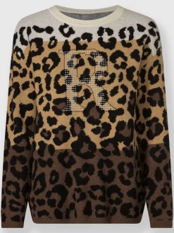 Rick Cardona Pulls<Pull jacquard motif animal tendance