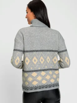 Rick Cardona Pulls<Pull jacquard superbe motif intarsia