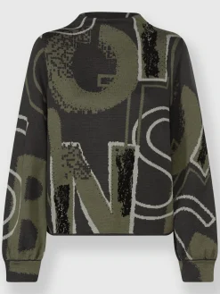 Rick Cardona Pulls<Pull jacquard tricot jacquard élégant