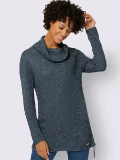 Collection L Pulls<Pull long tricot chiné