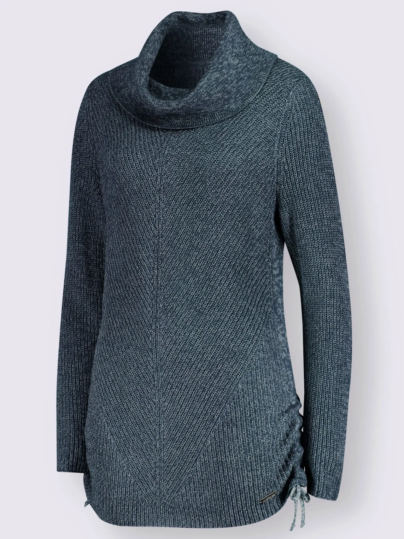 Collection L Pulls<Pull long tricot chiné