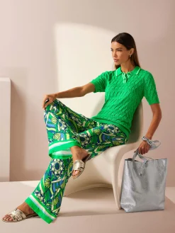 Rick Cardona Pulls<Pull polo motif ajouré léger