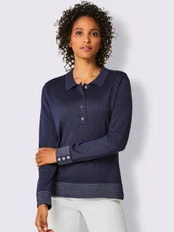 CREATION L PREMIUM Pulls<Pull polo qualité coton doux sur la peau