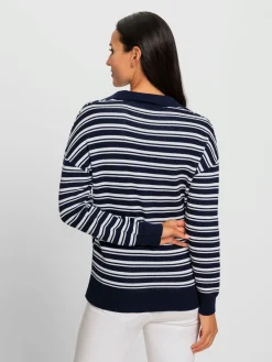 Rick Cardona Pulls<Pull polo rayures décontractées