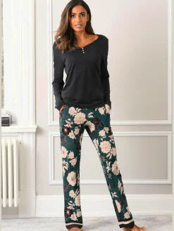 s.Oliver Pyjamas<Pyjama avec pantalon imprimé tendance