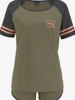 Arizona Pyjamas<Pyjama court à rayures sportives