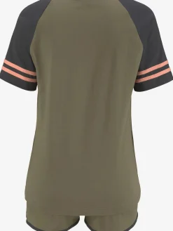 Arizona Pyjamas<Pyjama court à rayures sportives