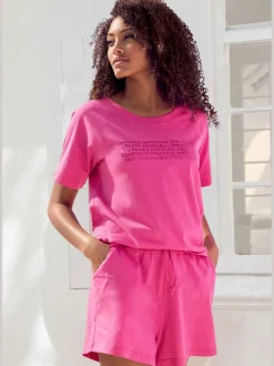 KangaROOS Pyjamas<Pyjama court avec imprimé texte devant