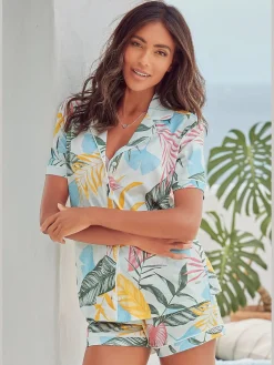 Vivance Dreams Pyjamas<Pyjama court classique à motif tropical