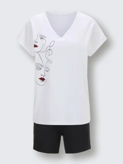 wäschepur Pyjamas<Pyjama court jersey fin