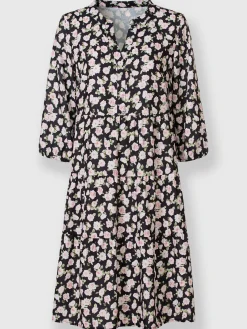 Robes<Robe à fleurs coupe en a affinante