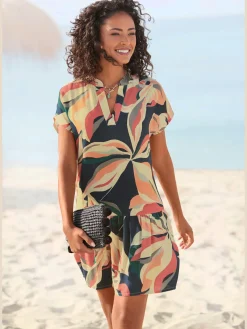 s.Oliver Robes<Robe chemisier col v à bordure