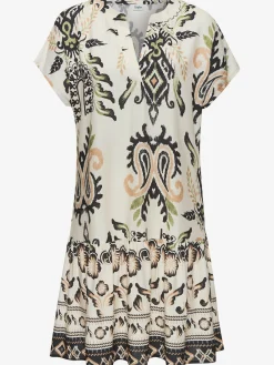 Buffalo Robes<Robe chemisier col v à bordure