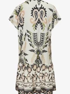 Buffalo Robes<Robe chemisier col v à bordure