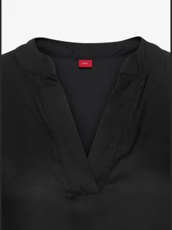 s.Oliver Robes<Robe chemisier courte à encolure en v