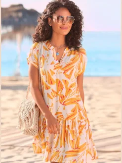 s.Oliver Robes<Robe chemisier robe tunique à encolure en v