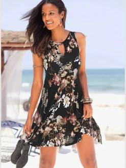 LASCANA Mode De Plage|Robes<Robe de plage col v avec accessoire