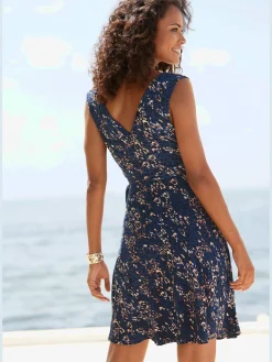 Vivance Mode De Plage|Robes<Robe de plage encolure en v dégagée devant et au dos