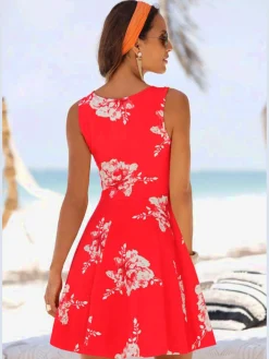 Beachtime Mode De Plage|Robes<Robe de plage robe patineuse tendance