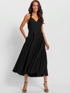 Ashley Brooke Robes<Robe dos nu bretelles réglables