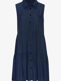 Vivance Robes<Robe d'été col chemisier tendance