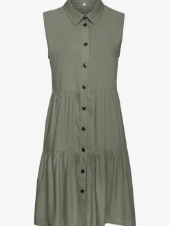 Vivance Robes<Robe d'été col chemisier tendance