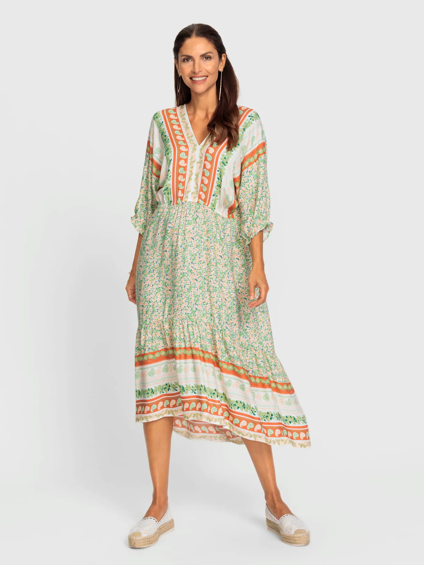 Robes<Robe d'été coupe plus longue au dos