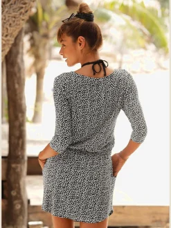 s.Oliver Robes<Robe d'été encolure avec glissière couleur or