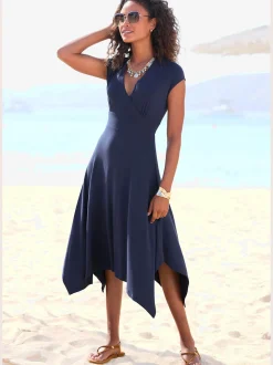 Beachtime Robes<Robe d'été encolure en v effet cache-cœur