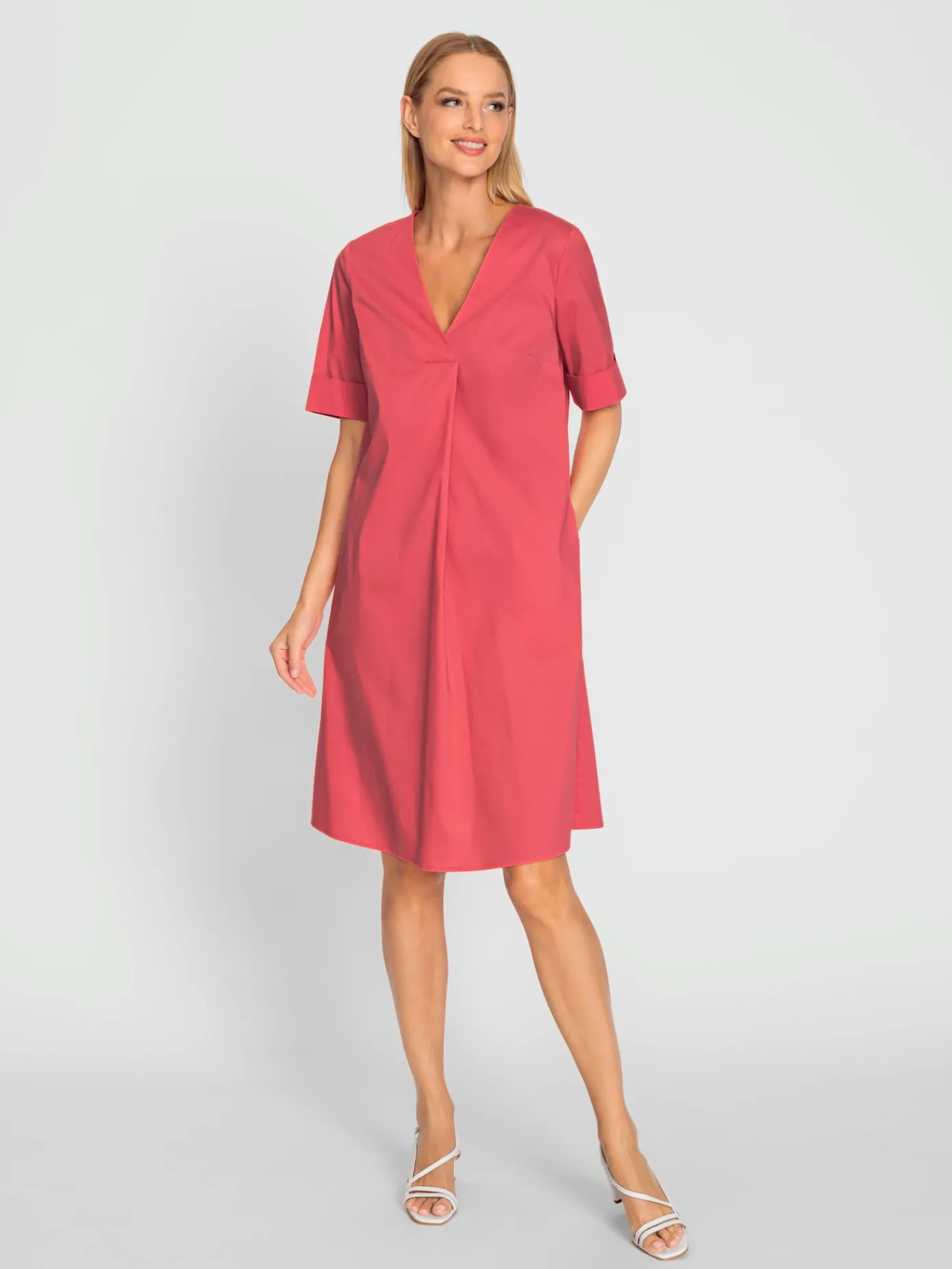 Rick Cardona Robes<Robe d'été manches à revers fixe