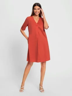 Rick Cardona Robes<Robe d'été manches à revers fixe