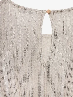 LASCANA Robes<Robe d'été matière avec fils brillants couleur or