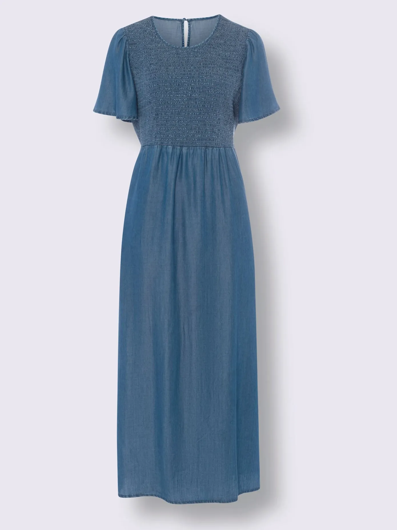 Linea Tesini Robes<Robe d'été partie smockée élastique