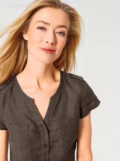 Linea Tesini Robes<Robe d'été pur lin