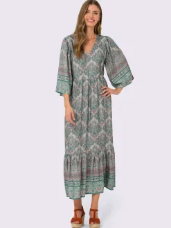 Linea Tesini Robes<Robe d'été qualité tissée